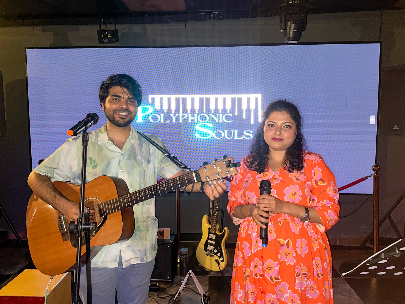 Practice shot with sheet music